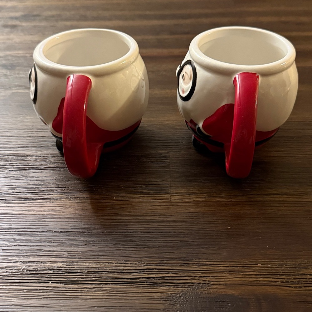 Christmas Santa Claus Holiday Mugs Set of 2 NWOT - Picture 5 of 12